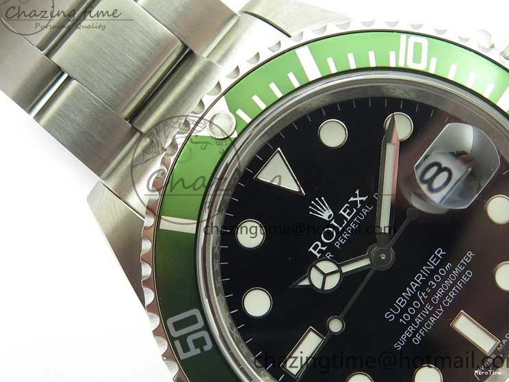 MiroTime 0421 Effortless Submariner 16610 LV Kermit Green 904L Steel ARF1:1 Best Edition on SS Bracelet SH 2577